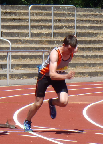 Tim beim Start in Neu-Isenburg
