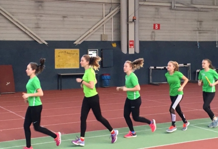 U16 Einlaufen mit Staffelholz